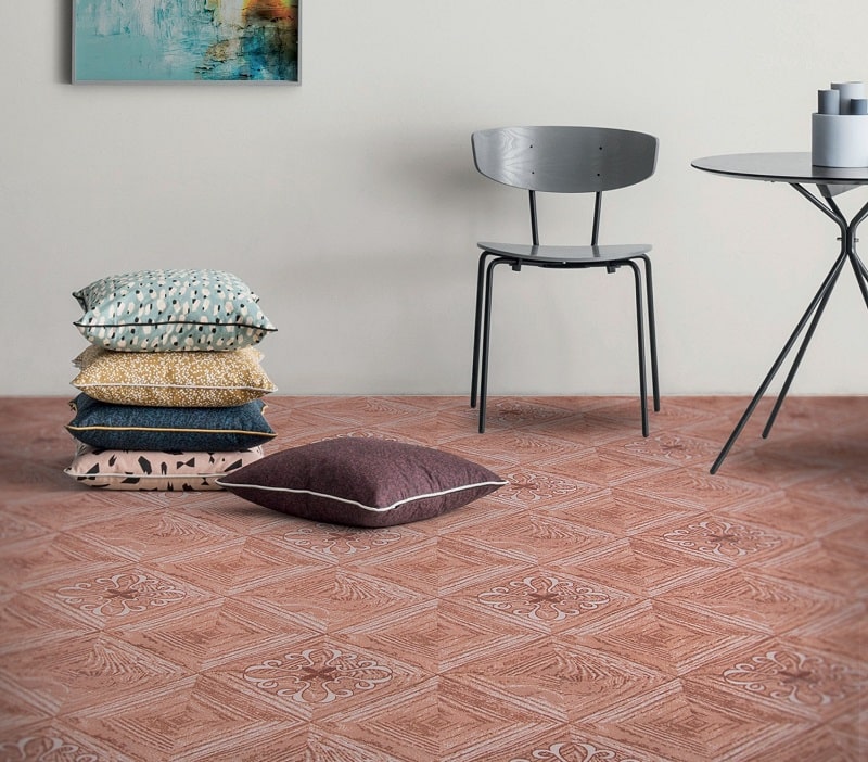 نمونه اجرا موکت ظریف مصور طرح نارون