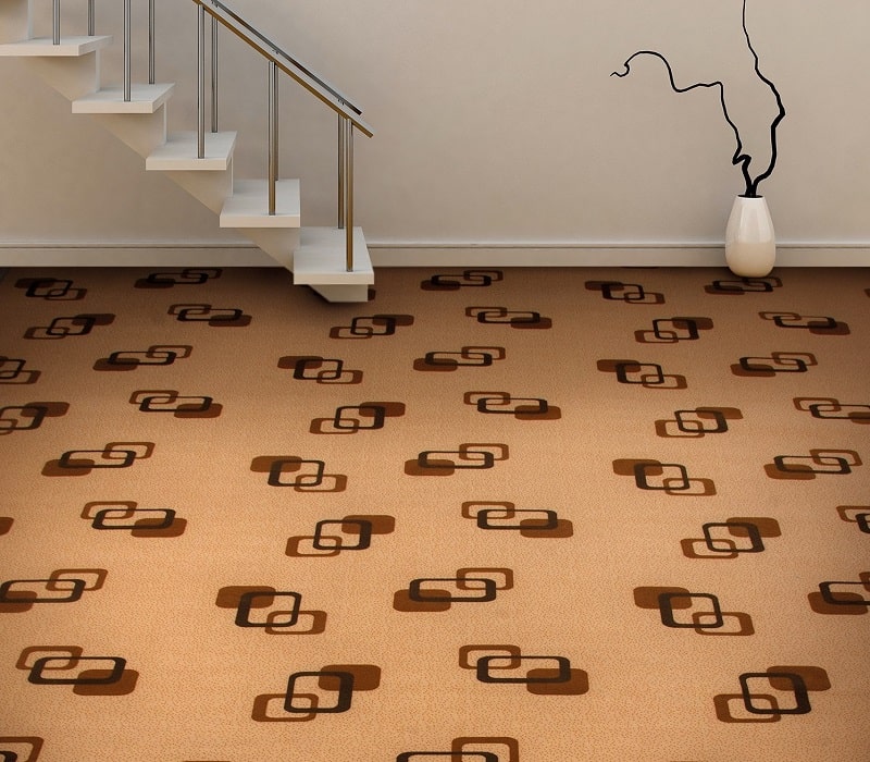 نمونه اجرا موکت ظریف مصور طرح سایه