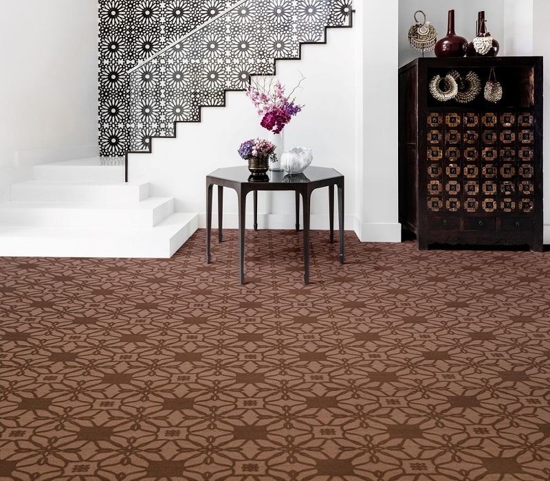 نمونه اجرا موکت ظریف مصور طرح سناتور