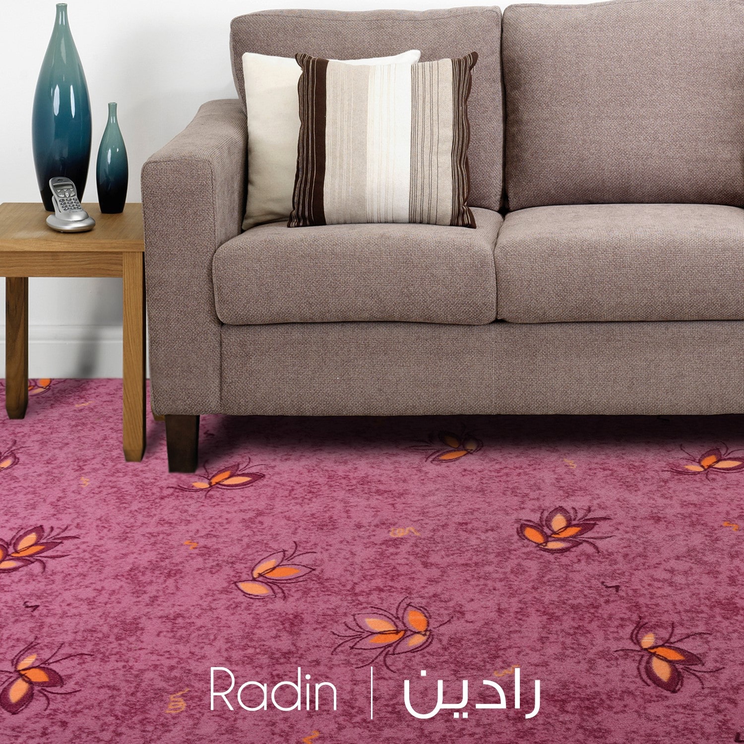 carpet-radin-cover-decorasin نمونه اجرا موکت ظریف مصور طرح رادین