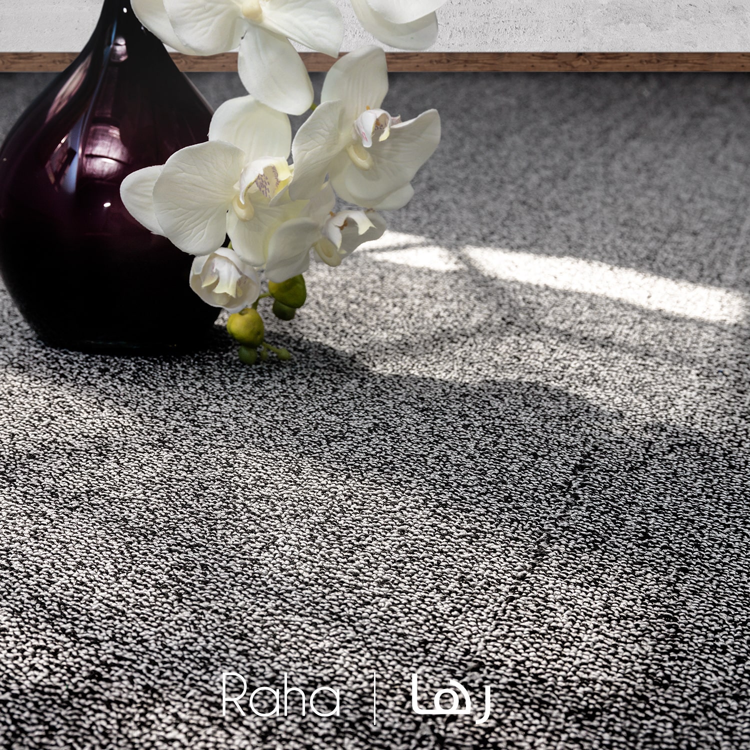 carpet-raha-decorasin نمونه اجرا موکت ظریف مصور طرح رها