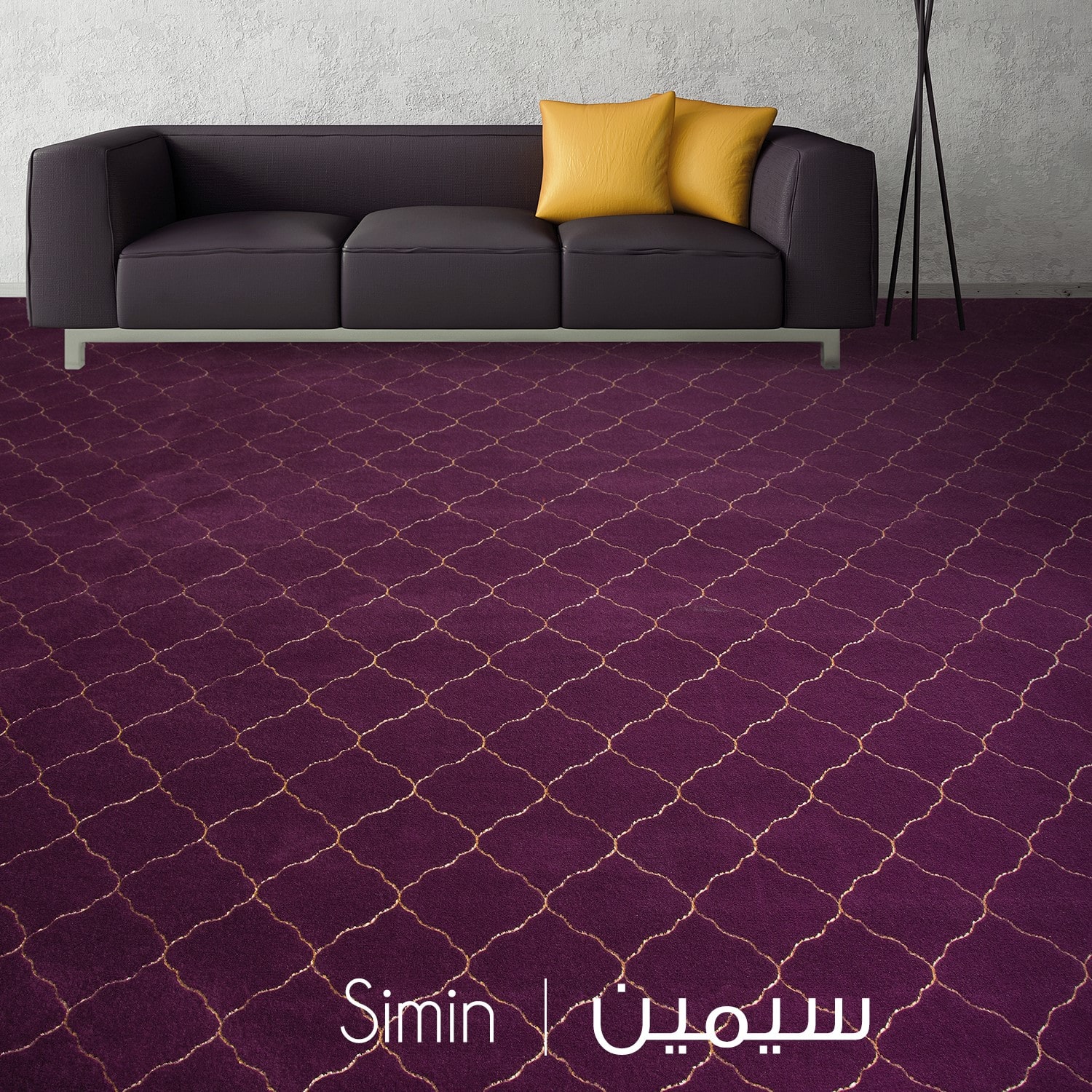 carpet-simin-cover-decorasin نمونه اجرا موکت ظریف مصور طرح سیمین