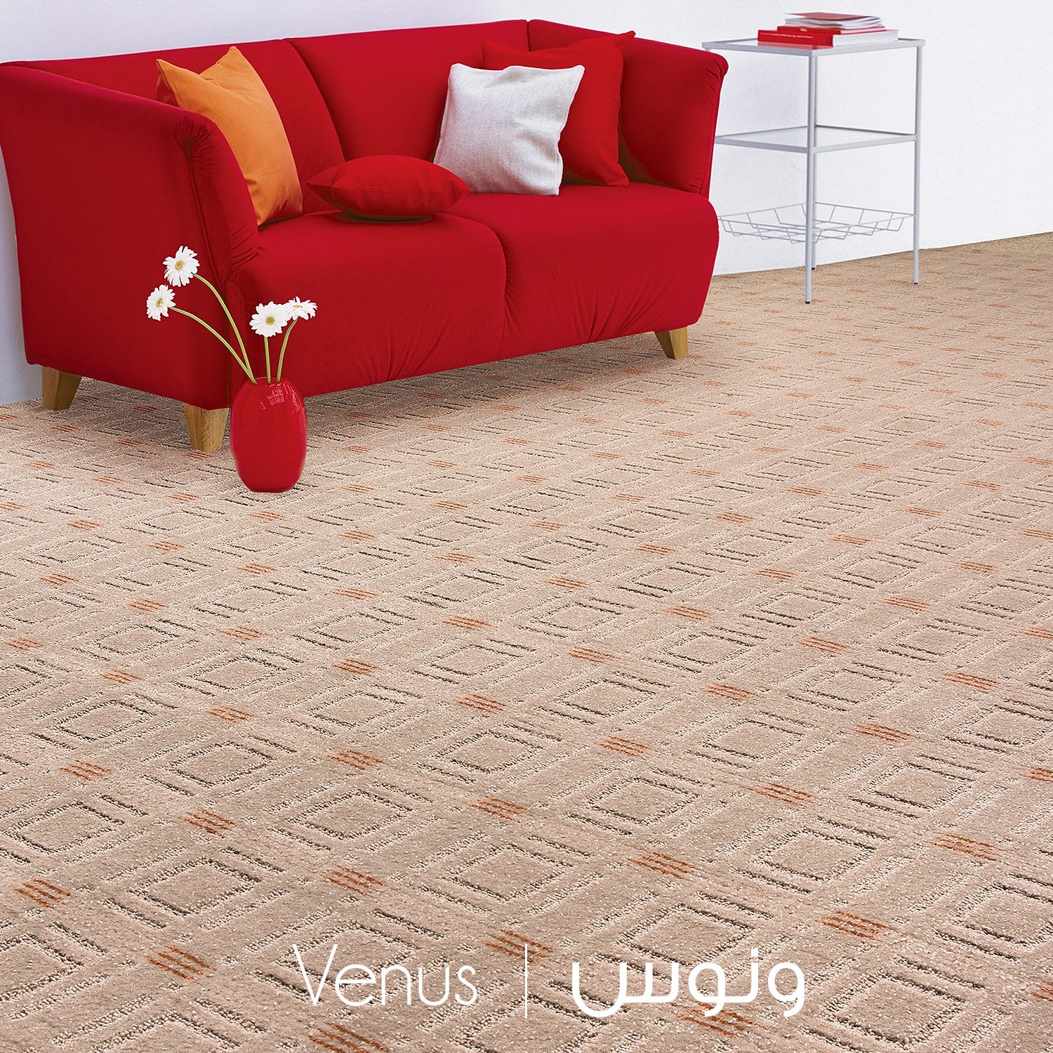 نمونه اجرا موکت ظریف مصور طرح ونوس